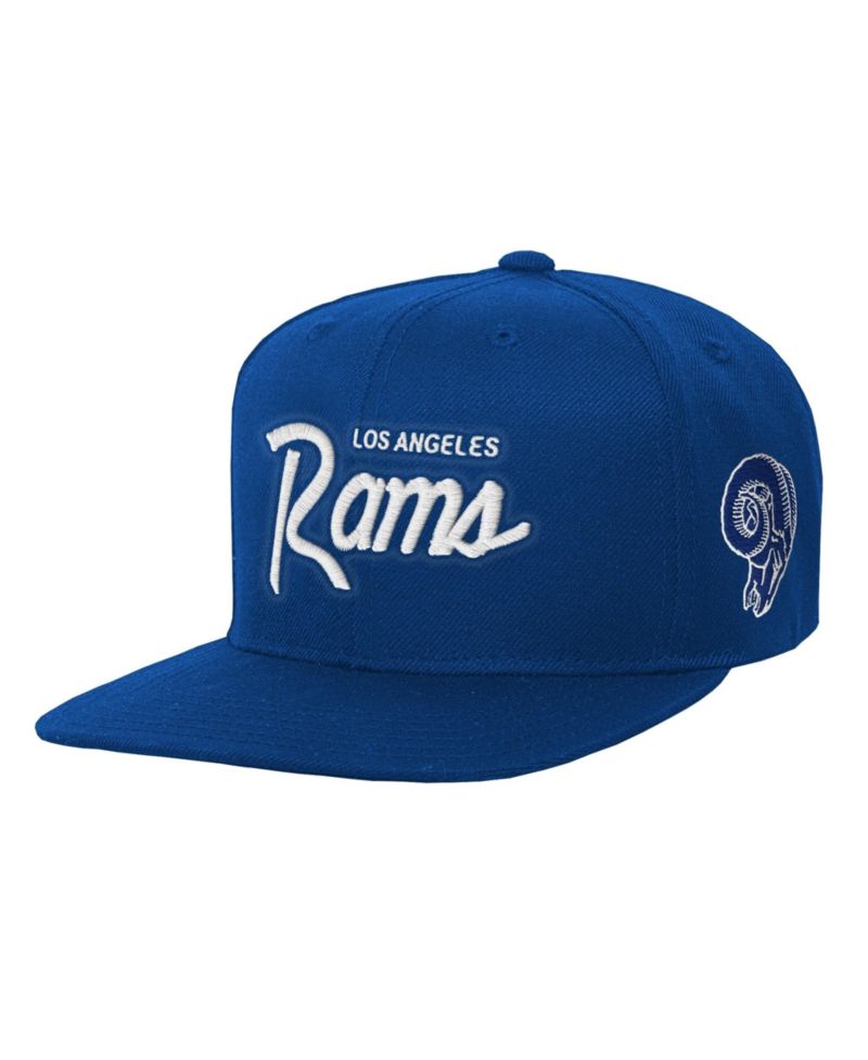 Big Boys and Girls Royal Los Angeles Rams Head Coach Flat Brim Snapback Hat
