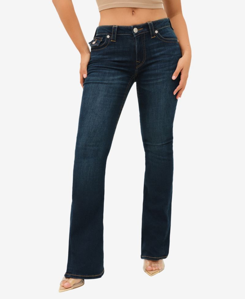 Women's Joey Mid-Rise Flare Flap Jeans