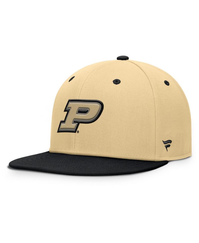 Men's Gold/Black Purdue Boilermakers Balance Fitted Hat