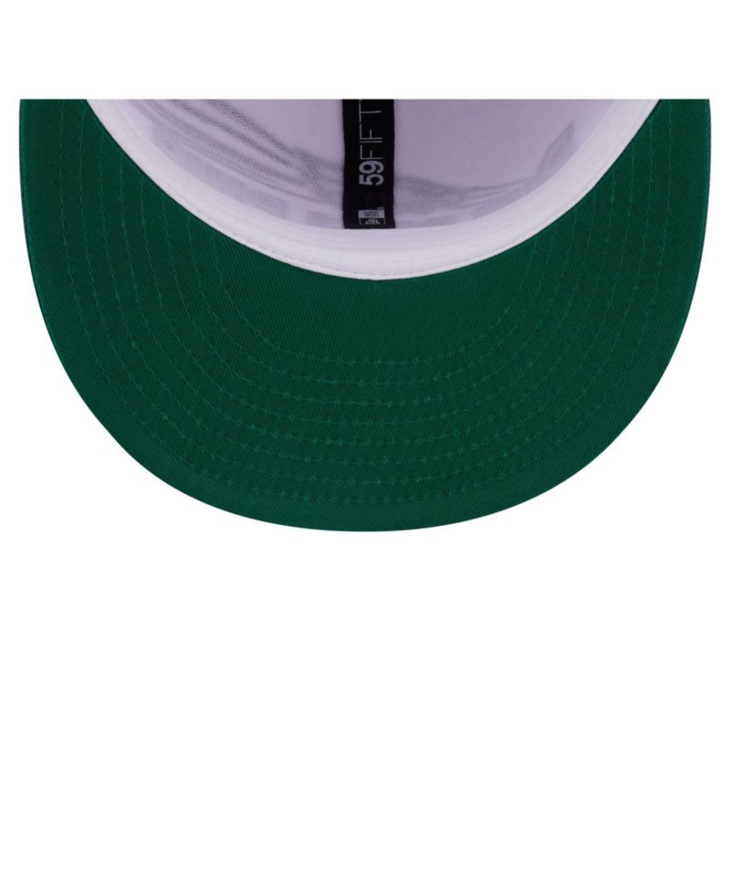 Men's White/Midnight Green Philadelphia Eagles Retro Swoop 59FIFTY Fitted Hat