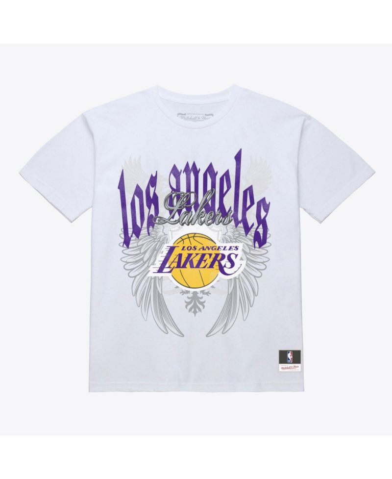 Men's White Los Angeles Lakers Old English Classic T-Shirt