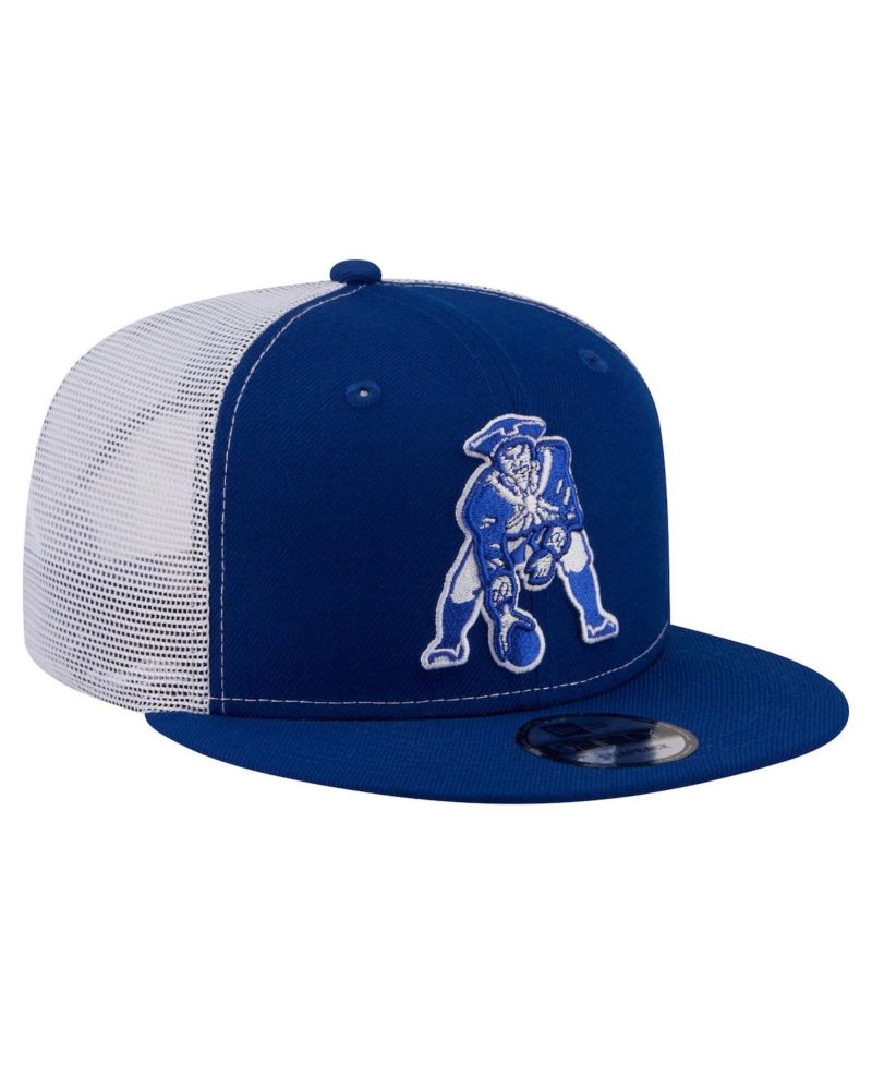 Men's Royal New England Patriots Core Team 9FIFTY Trucker Snapback Hat