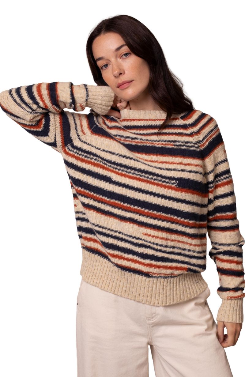 Women's Donegal Broken Stripe Sweater