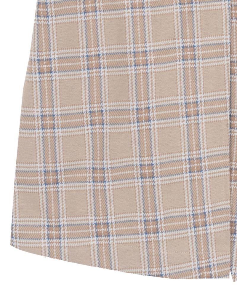 Girls' 7-16 Short-Sleeve T-Shirt and Plaid Woven Overlap Skirt Romper, 2-Piece Set