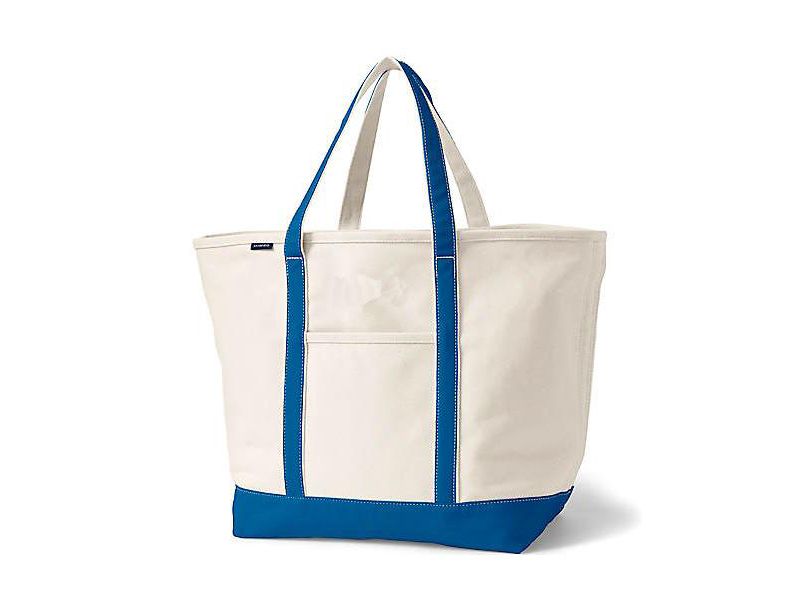 Extra Large 5 Pocket Open Top Canvas Tote Bag