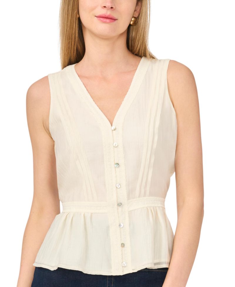 Women's Sleeveless V-Neck Top