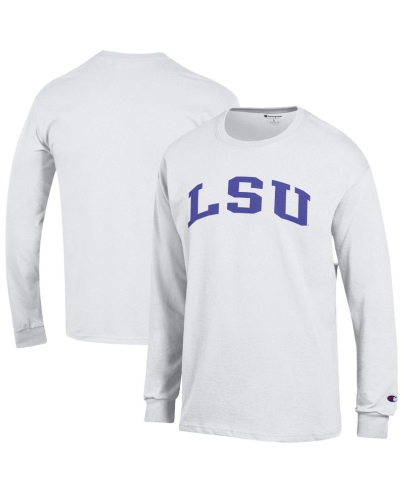 Men's Gold LSU Tigers Basic Arch Long Sleeve T-Shirt