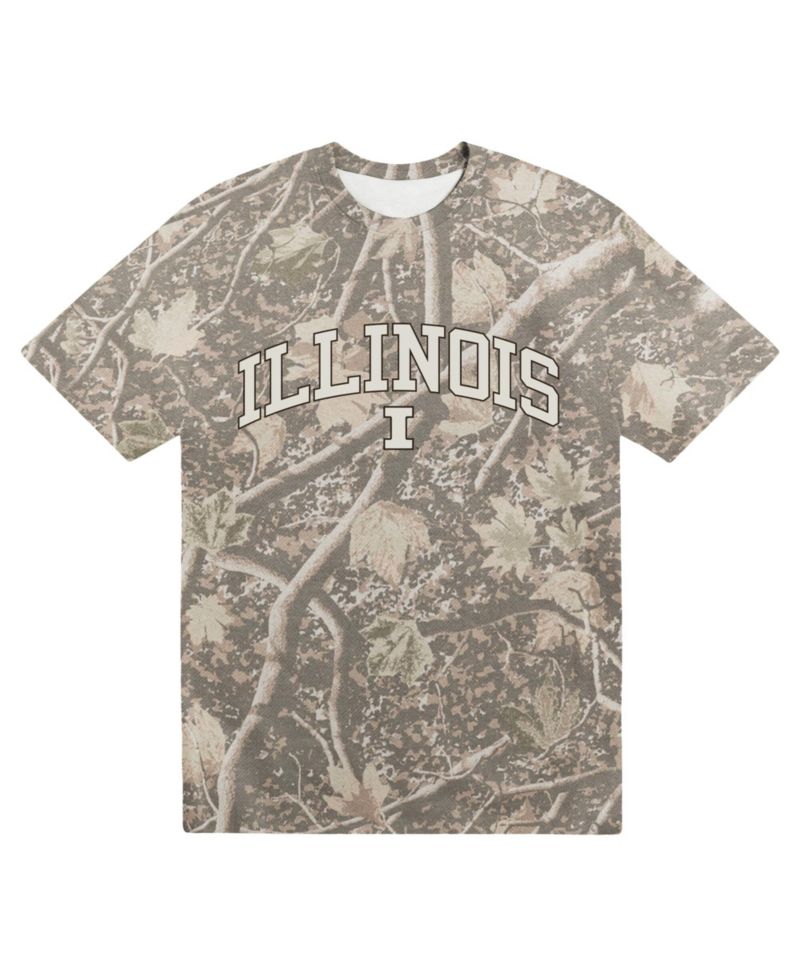 Men's Camo Illinois Fighting Illini Back Bay Heavyweight T-Shirt