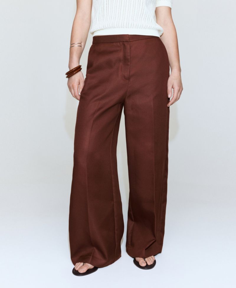 Women's High-Waisted Lyocell Pants