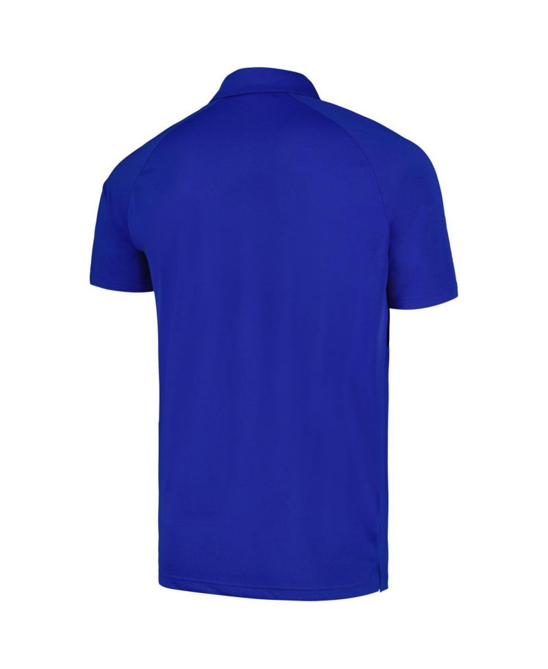 Men's Royal Milwaukee Brewers Sector Batter Up Raglan Polo Shirt