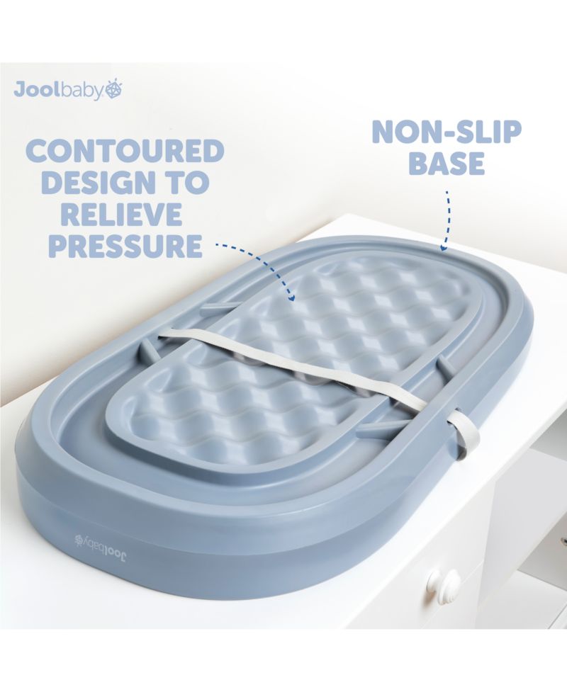 Waterproof Baby Changing Pad - Easy to Clean, Lightweight & Portable - Large Foam Cushion for Comfort