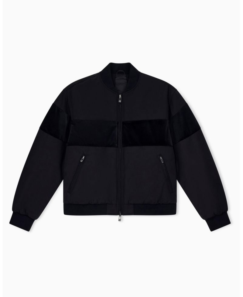 Men's Lightweight Colorblock Bomber Jacket