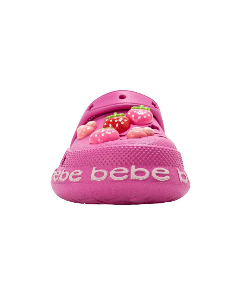 Little Girls EVA Lightweight Clogs - Slip - On Comfy Shoes with Fruit Charms