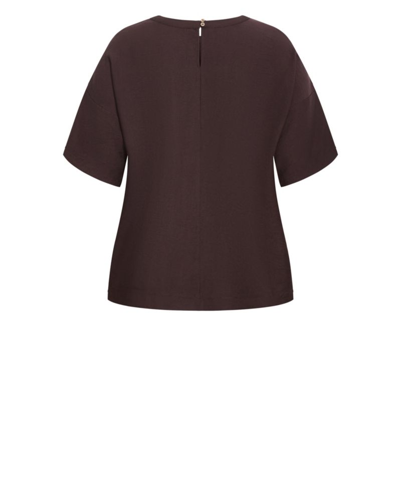 Plus Size Alexi Drop-Shoulder Relaxed Hip-Length Top