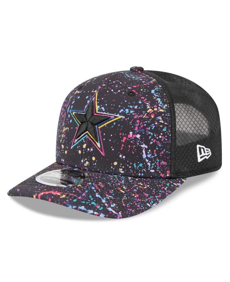 Men's Black Dallas Cowboys 2025 NFL Crucial Catch 9SEVENTY Adjustable Hat