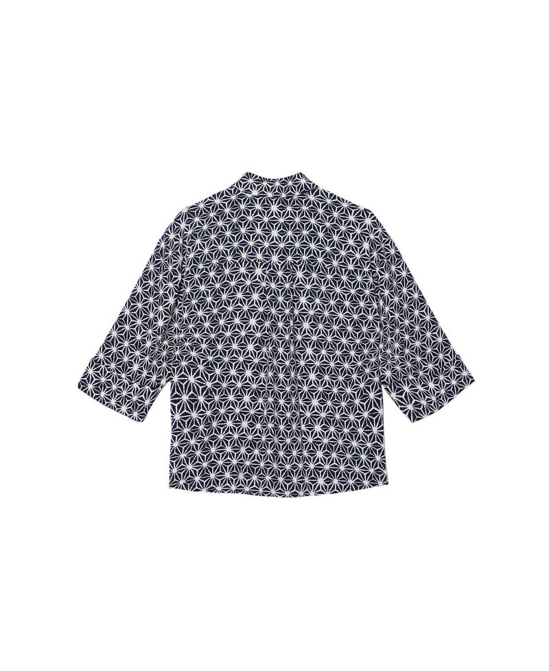 Women's Geometric-Print Resort 3/4-Sleeve Shirt