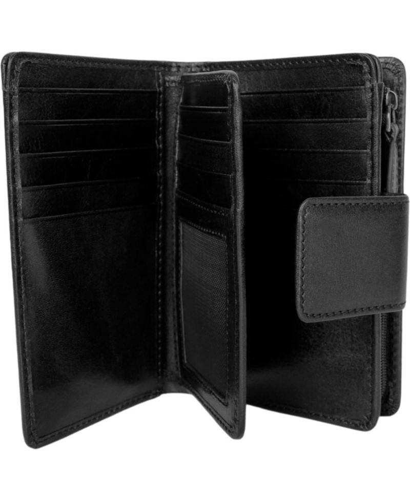 Pelle D'oro RFID Secure Snap Trifold Wallet