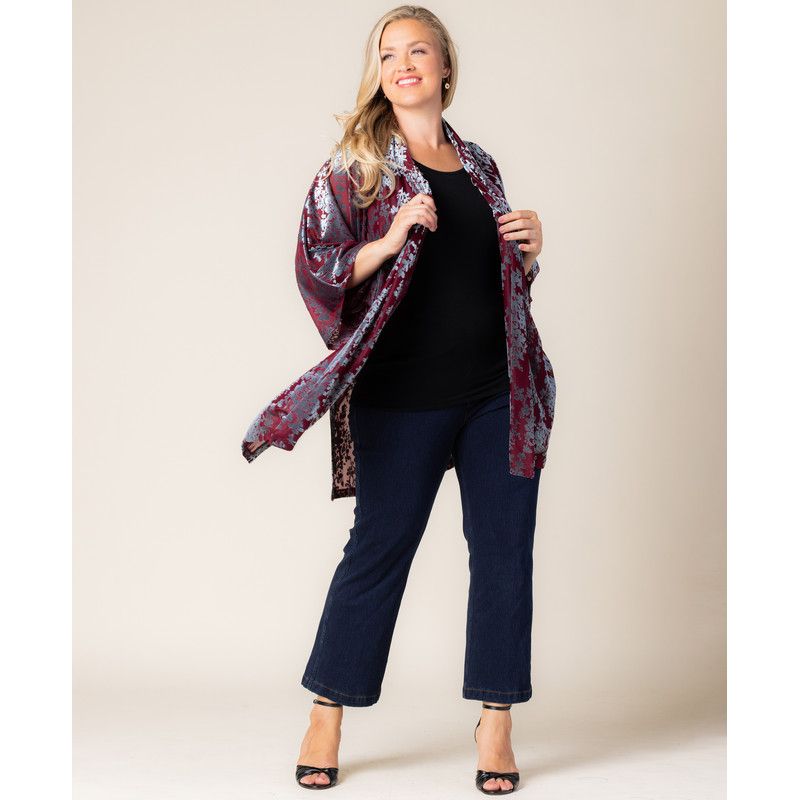 Plus Size Dahlia Velvet Duster Sweater