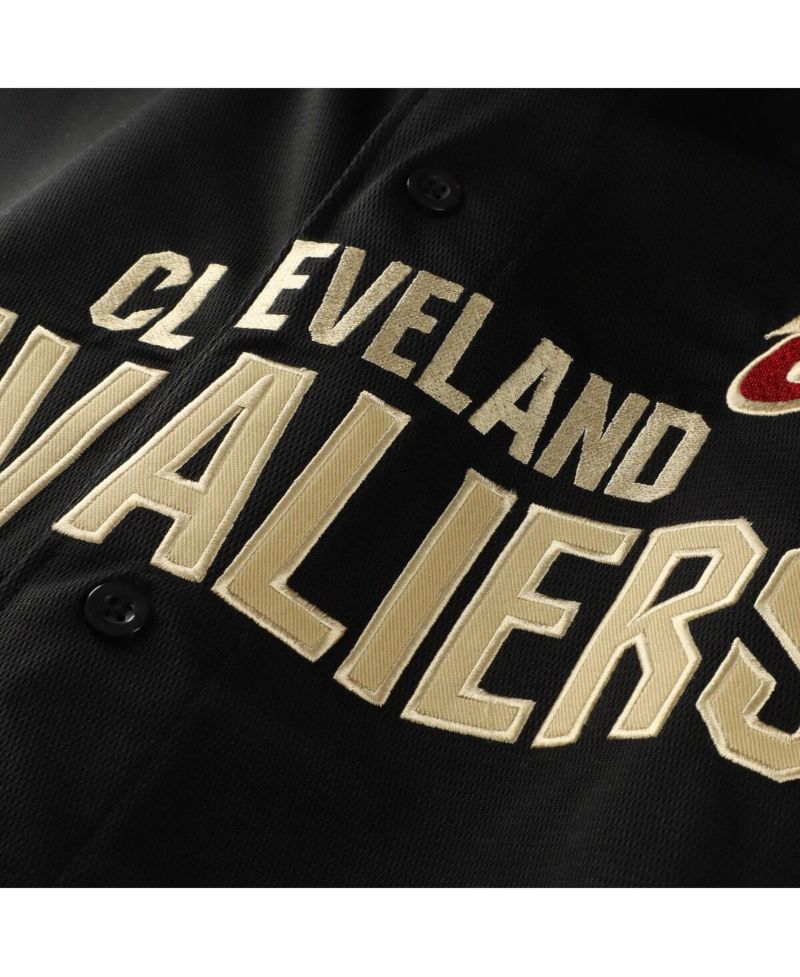 Men's Black Cleveland Cavaliers Big & Tall Pop Full-Button Jersey