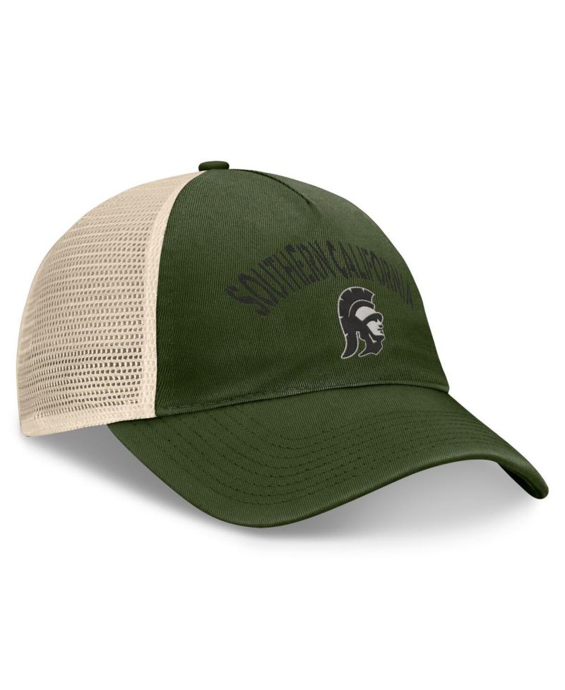 Men's Hunter Green USC Trojans OHT Military Appreciation Glory Trucker Adjustable Hat