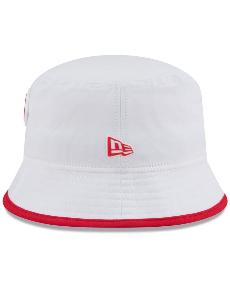 Men's White Kansas City Chiefs 2025 NFL Training Camp Stretch Bucket Hat
