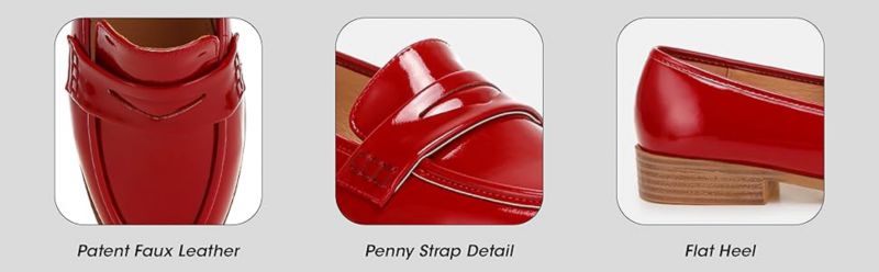 Womens Mogul Penny Strap Detail s Loafer