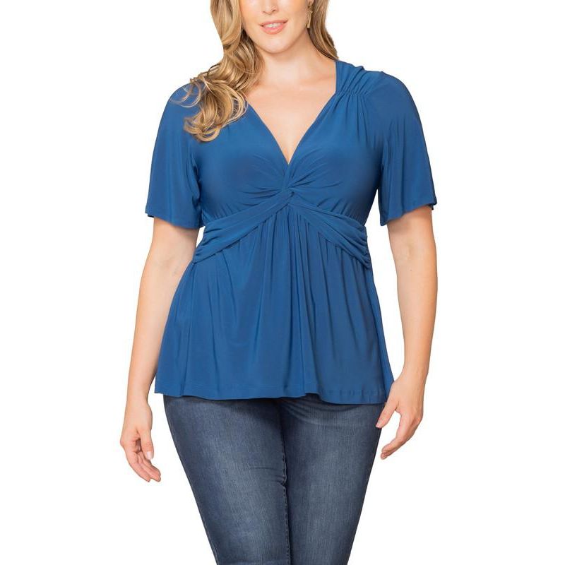 Plus Size Abby Twist Front Top