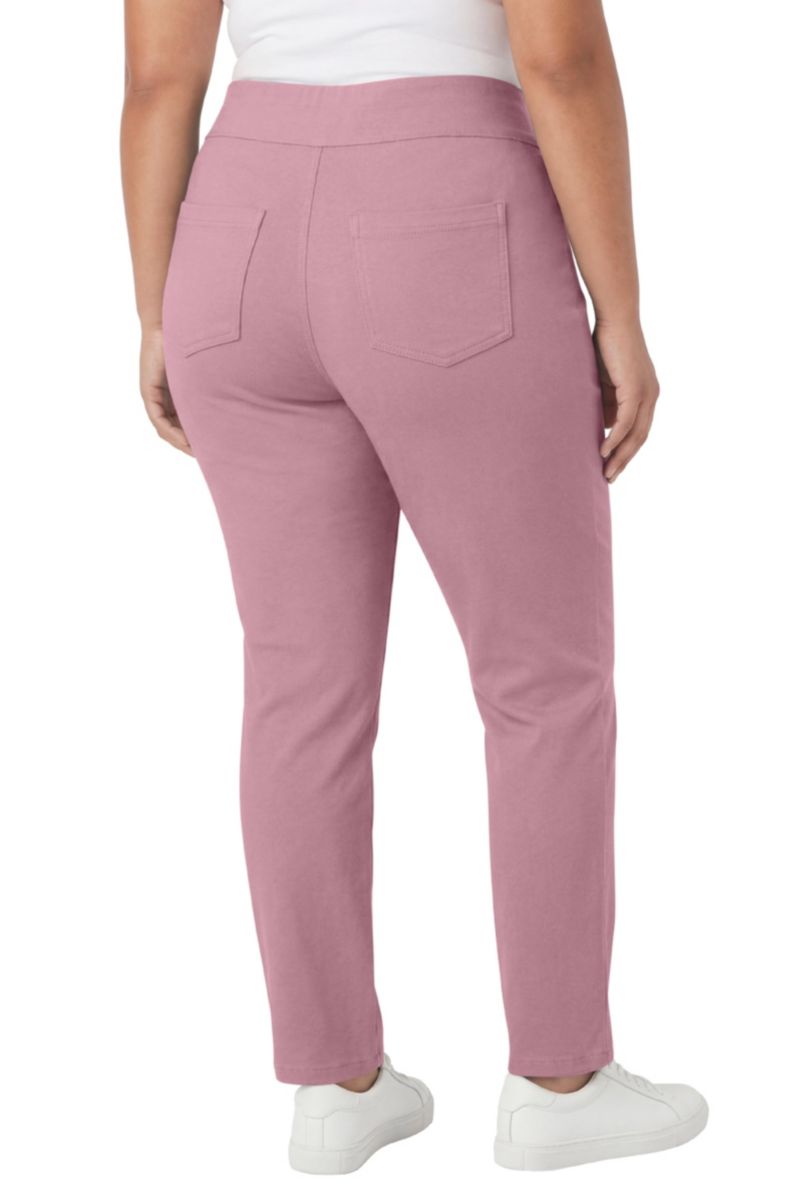 Women's Within Tall Flex-Fit Pull-On Straight-Leg Gap-Free Stretch Denim Jeans.