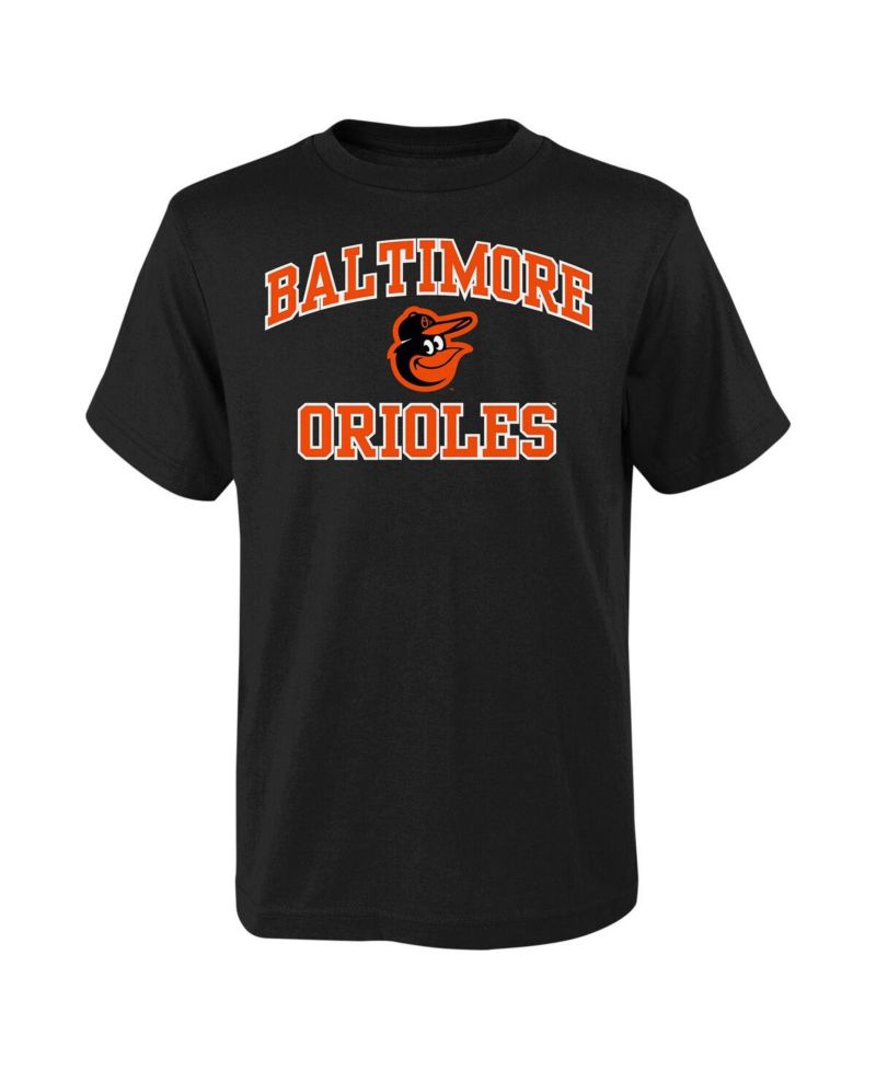 Big Boys Black Baltimore Orioles Heart and Soul T-shirt