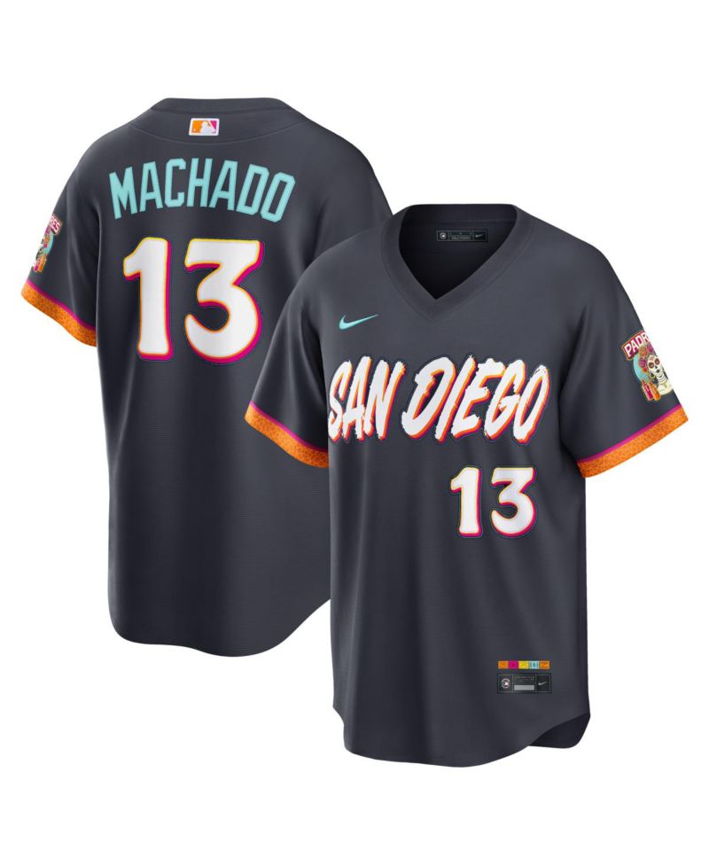 Men's Manny Machado Black San Diego Padres 2026 City Connect Stadium Jersey