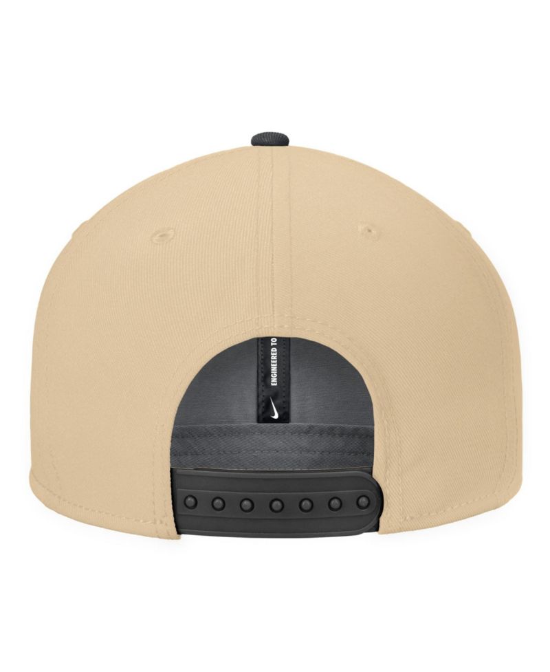 Men's Gold Purdue Boilermakers Vintage Script Pro Dri-FIT Snapback Hat