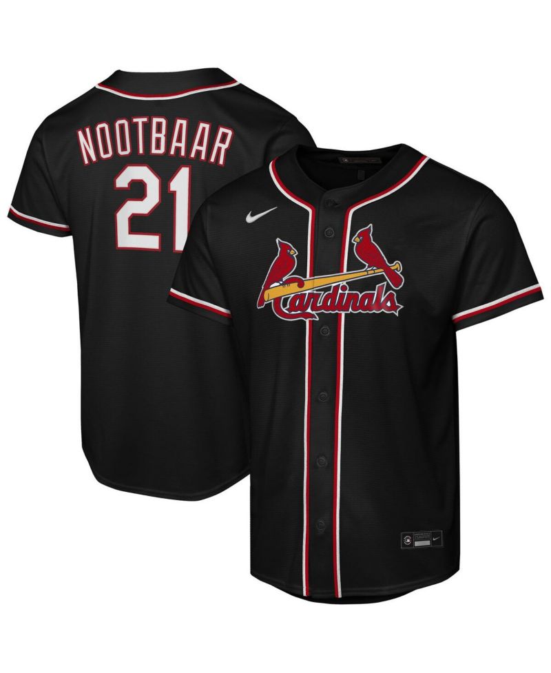 Big Boys and Girls Lars Nootbaar Black St. Louis Cardinals Fashion Replica Player Jersey