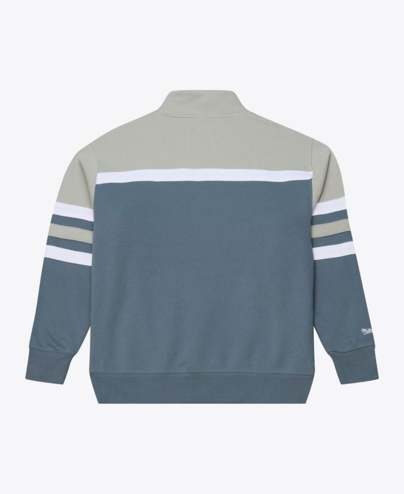 Men's Boston Celtics Thunderstorm Head Coach Quarter-Zip Slim-Fit Sweatshirt