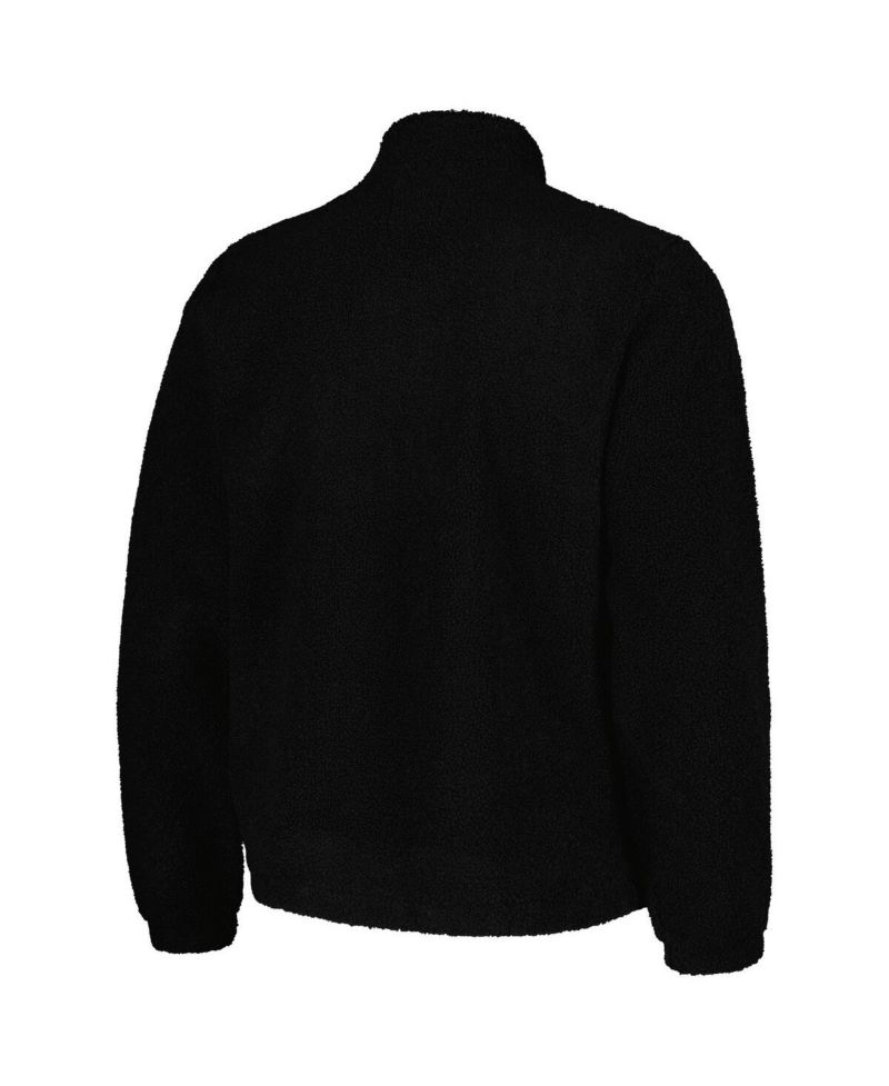 Men's Black Wisconsin Badgers Pinch Runner Half-Zip Top