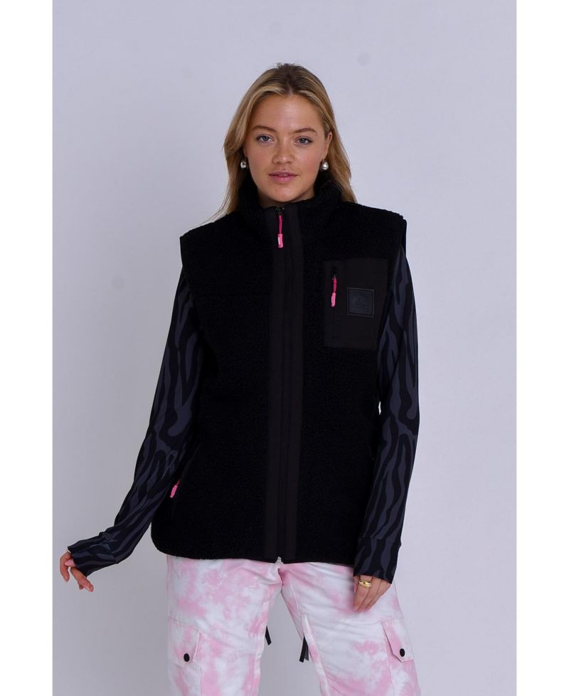 Women's Method Sherpa Vest Dusky Pink