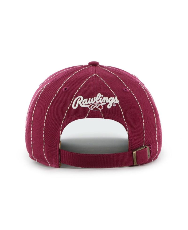 x Rawlings Men's Burgundy Philadelphia Phillies Pinstripe Hitch Adjustable Hat