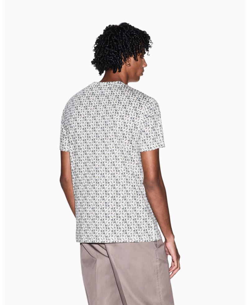 Men's Short Sleeve Jersey Allover logo Print T-Shirt