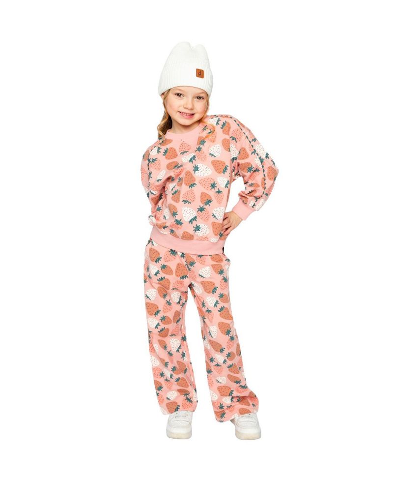 Girls' (6-12) Wide Leg Sweatpants