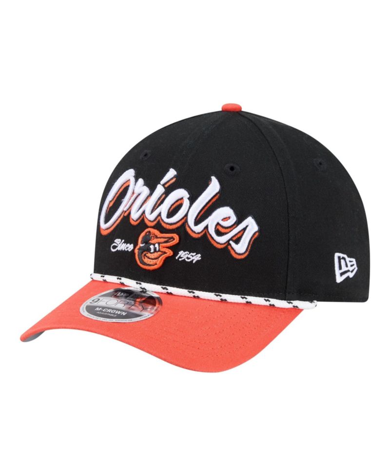 Men's Black/Orange Baltimore Orioles Team Loyal 9FORTY M-Crown Adjustable Hat