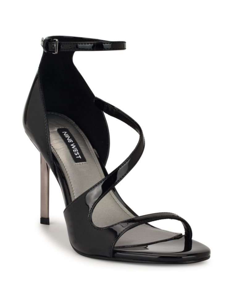 Women's Shimmy Asymmetrical High Stiletto Sandals