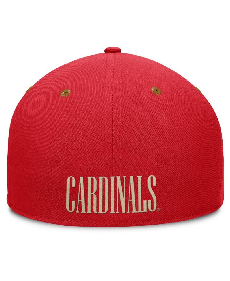 Men's Red/Brown Louisville Cardinals NoBo Fitted Hat