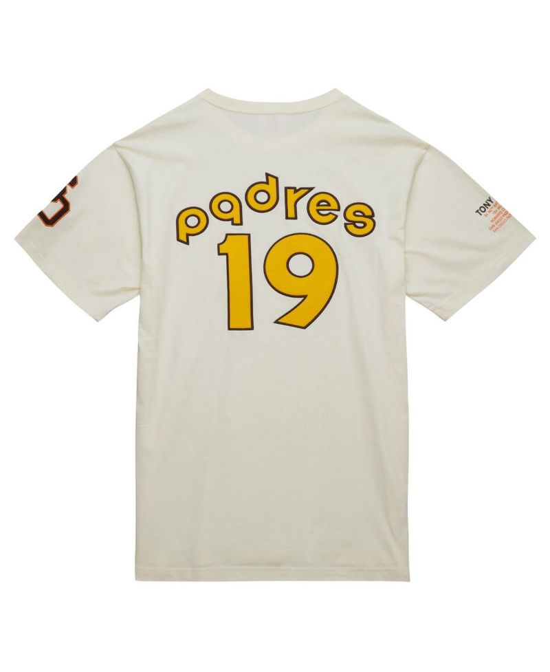 Men's Tony Gwynn Cream San Diego Padres Legends Photo Real T-Shirt