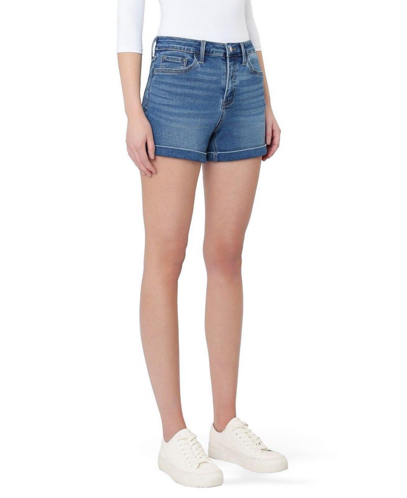 Women's High Rise Super Soft Cuffed Denim Shorts