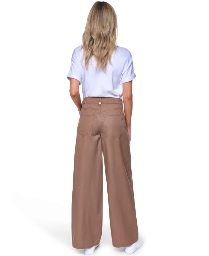 Women's Cotton-Blend Drawstring Relaxed-Fit Pants