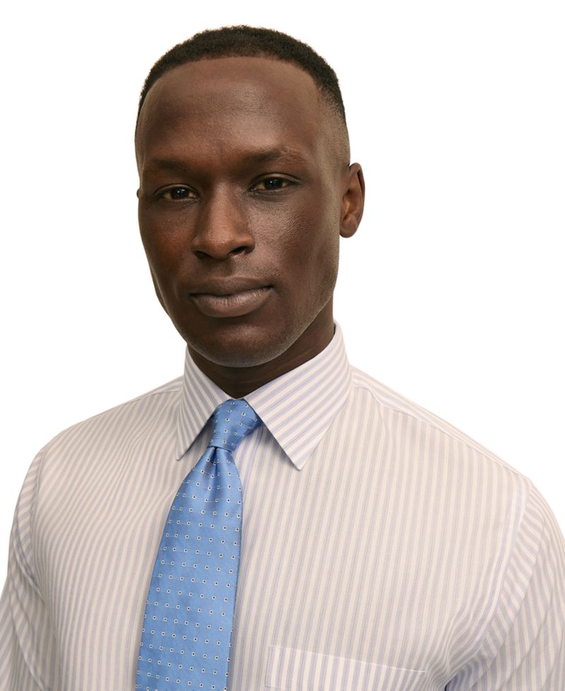 Men's Spread Collar Dress Shirt