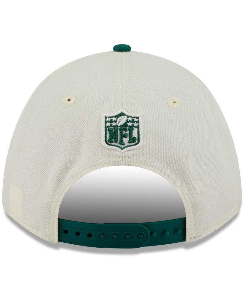 Men's Cream/Green New York Jets 2025 NFL Draft 9FORTY A-Frame M-Crown Adjustable Hat