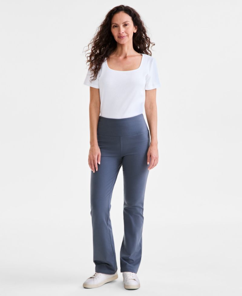 Plus Size High-Rise Bootcut Leggings