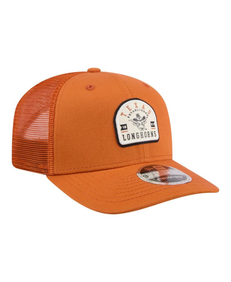 Men's Texas Orange Texas Longhorns Patched 9SEVENTY Trucker Adjustable Hat