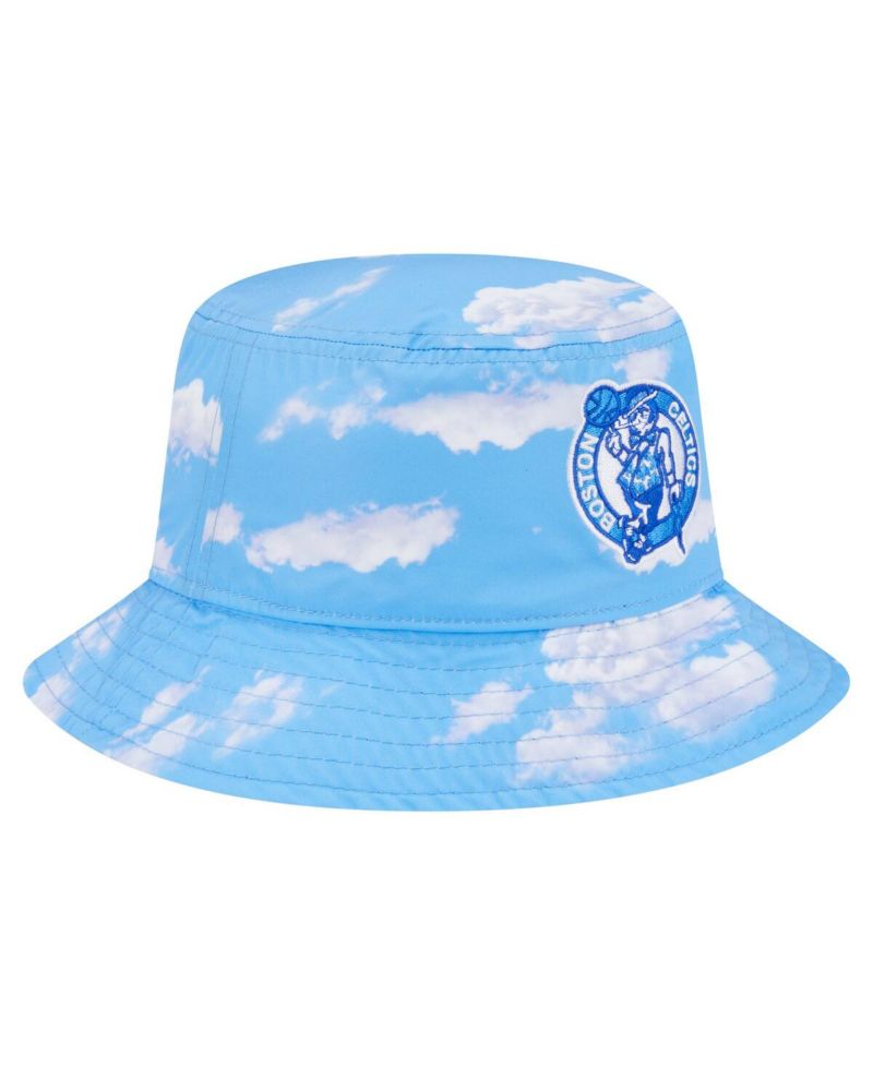 Men's Black/Light Blue Boston Celtics Summer Sun and Storm Reversible Bucket Hat