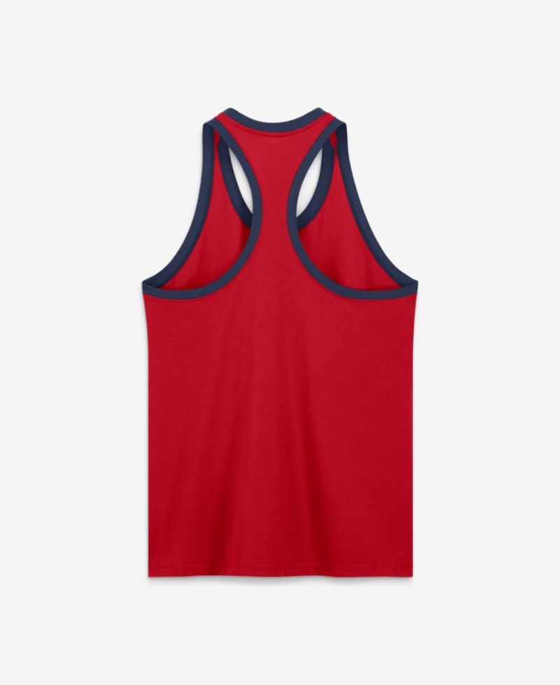 Women's Red Atlanta Braves Tri-Blend Dri-FIT Racerback Tank Top